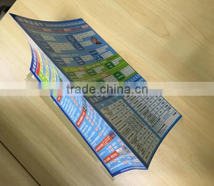 high quality coated paper folding custom header cards