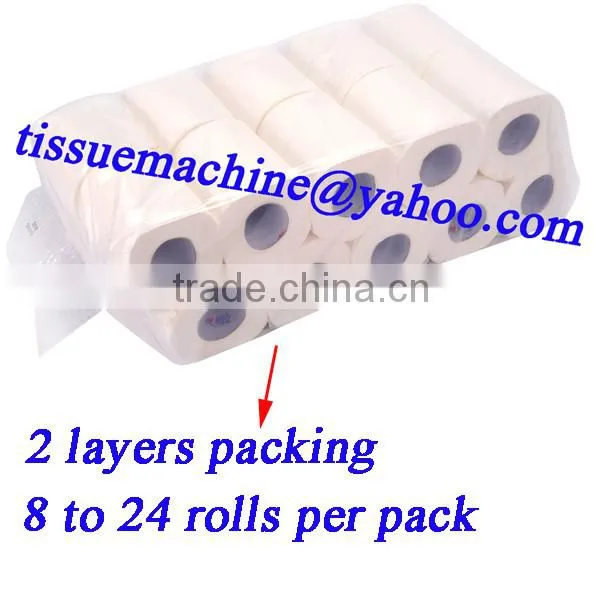 Only One in China 2 Layers Packing High Speed Automatic 4 to 24 Roll per Pack Toilet Paper Multi Roll Packing Machine