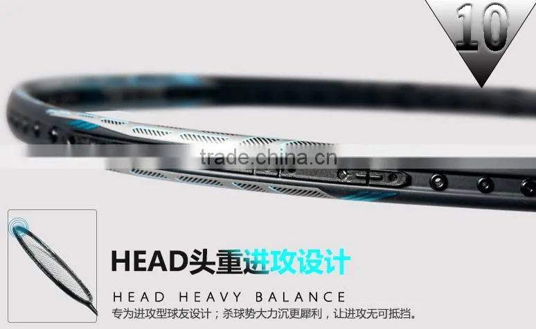 High Quality 3U Super Light Badminton Racket Carbon Fiber High-grade Carbon Badminton Racket