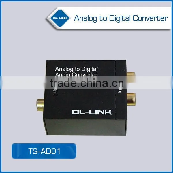 TS-AD01 Analog to Digital Optical Coaxial Audio Converter Adapter with RCA Input Toslink Output