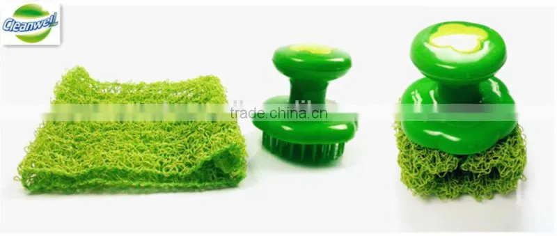 plastic non-scratch scouring pad with spiral scourer