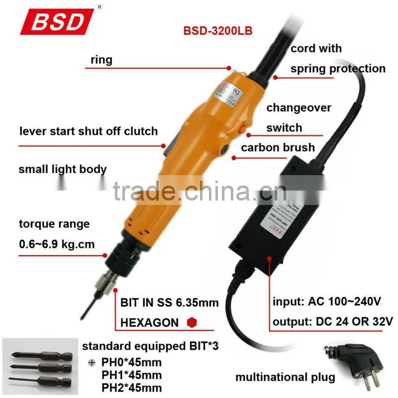 KILEWS bsd-3200l Low Torque Precision Fully Automatic Electric Screwdriver for production line, assembly tools, shut off clutch