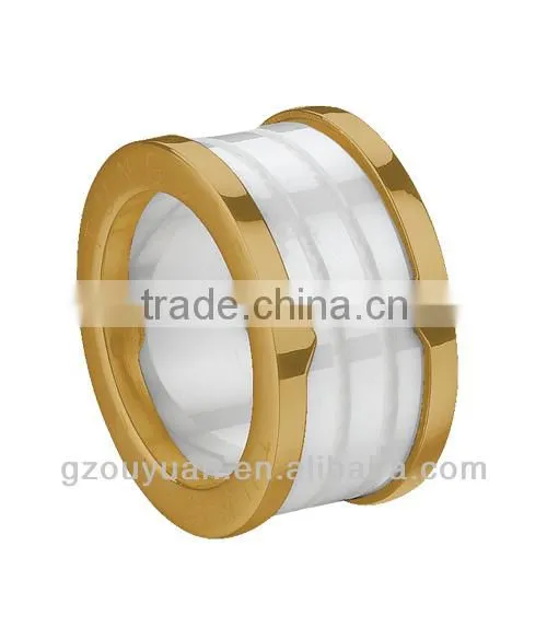 Ceramic and Stainless Steel Combined Ring, Wide Ceramic Ring, Big Size Ceramic Ring