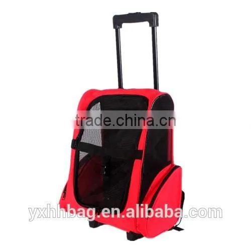 Summer wheeled bag for pet carrier