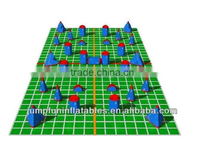 Big size customized outdoor paintball arena/inflatable paintball field
