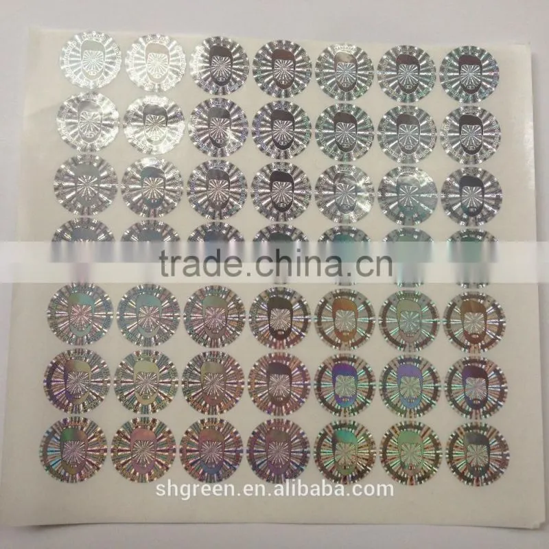 3D effect hologram sticker,security sticker for medicine bottle