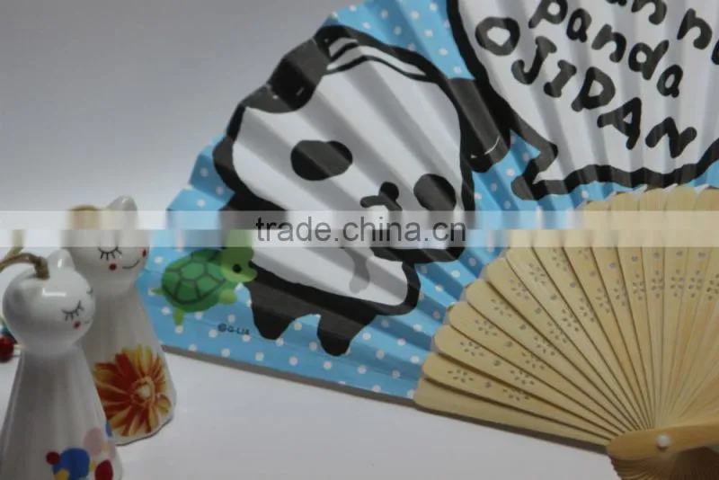 Lovely theme Bamboo paper craft hand fan