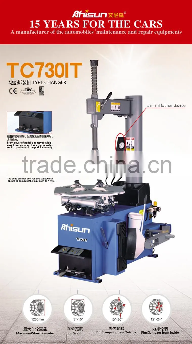 semi automatic tire changer car pneumatic tire changer