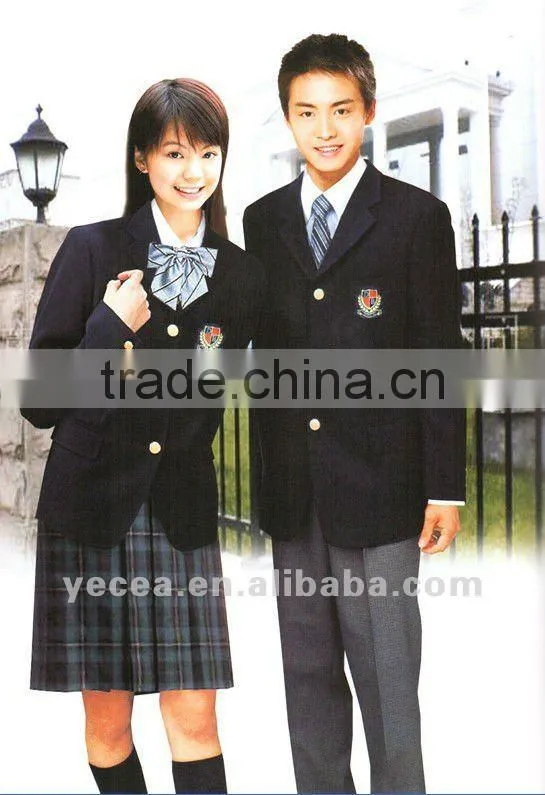 Wholesale polyester school uniform blazer