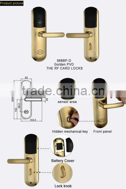 zinc alloy handle door lock