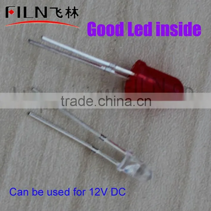 8mm led light indicator lamp light switch kit colourful motorcycle led tail light with turn signal