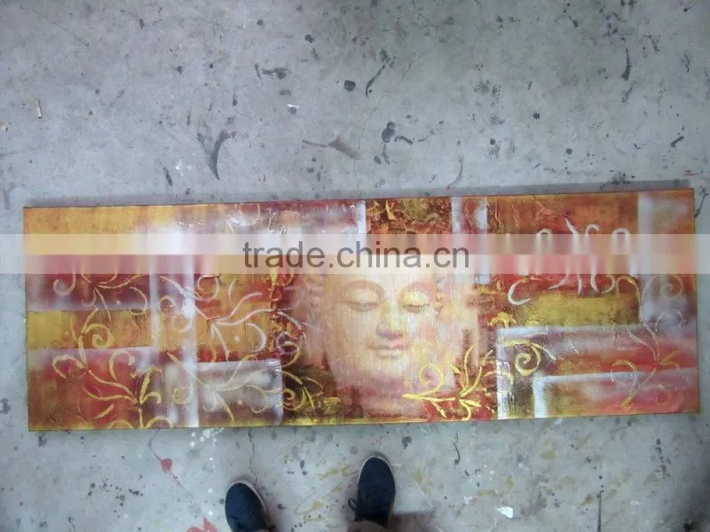 Modern Group Buddha Painting on Canvas