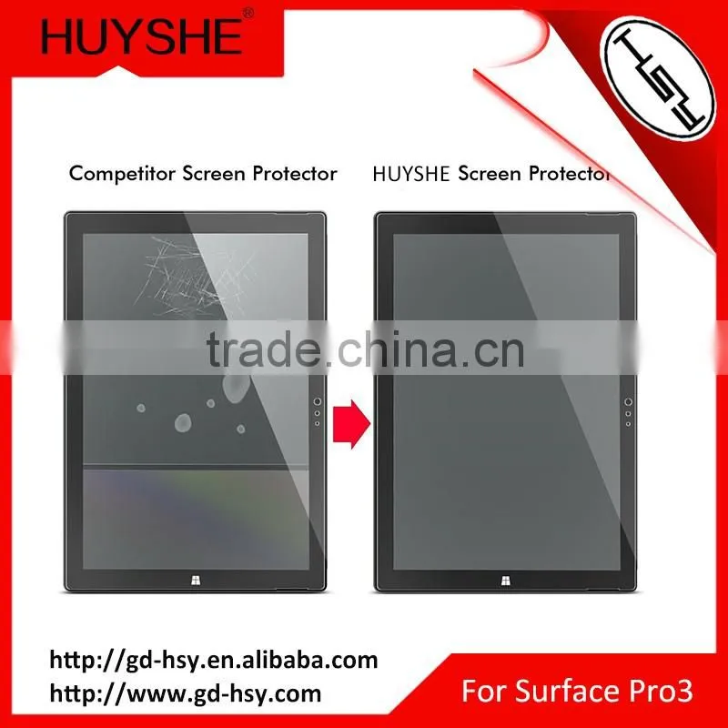 HUYSHE 9h Tempered Glass tablet Screen Protector for Microsoft surface pro 3