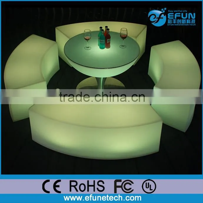 16 colors changing glowing party bar table and stool,led furniture set