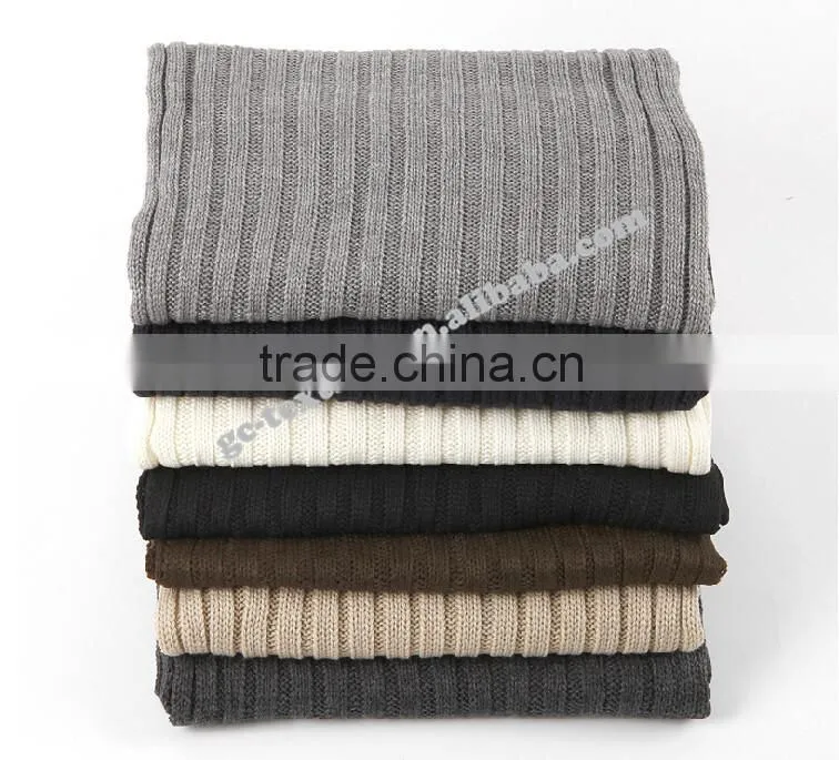 100% acrylic solid color soft scarf in single layer