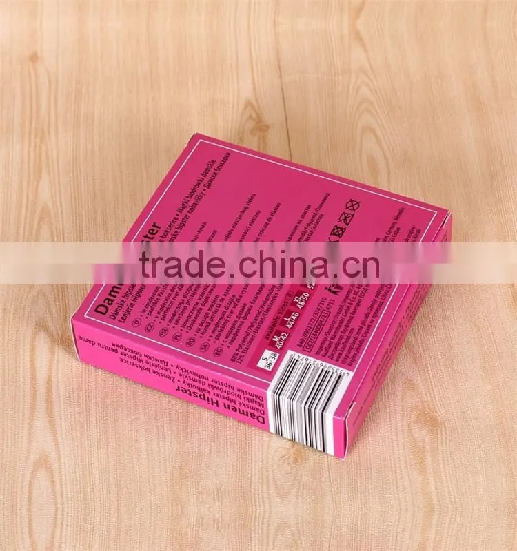 Colorful Printed Customized cardboard lingerie packaging box