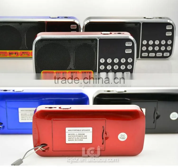 L-088AM 2016 best multi band cheap portable AM FM radio with USB SD