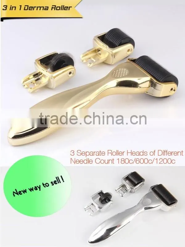 Arm hair loss therapy home micro needling dermaroller 3 in 1