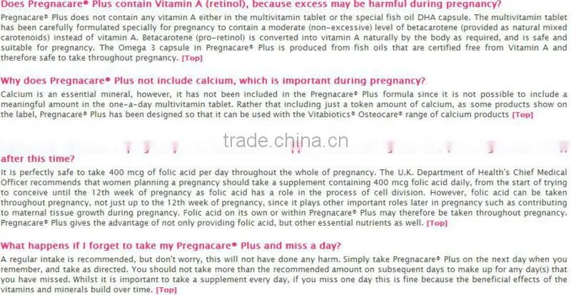 Vitabiotics Pregnacare Plus 56 Tablets/Capsules