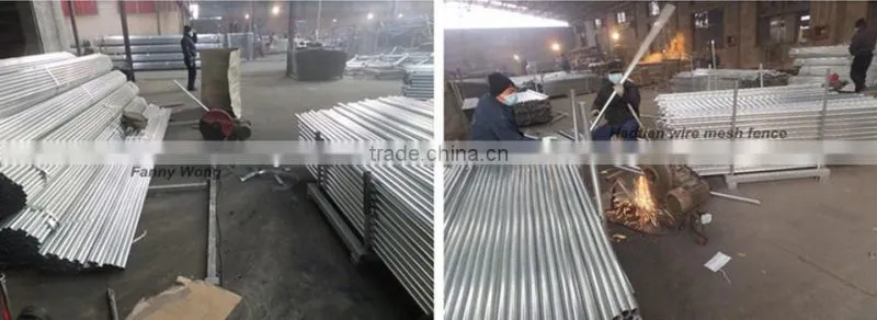 hot dipped galvanized welded wire mesh australia temporary fence panel construction site fence school fence with pipe frame