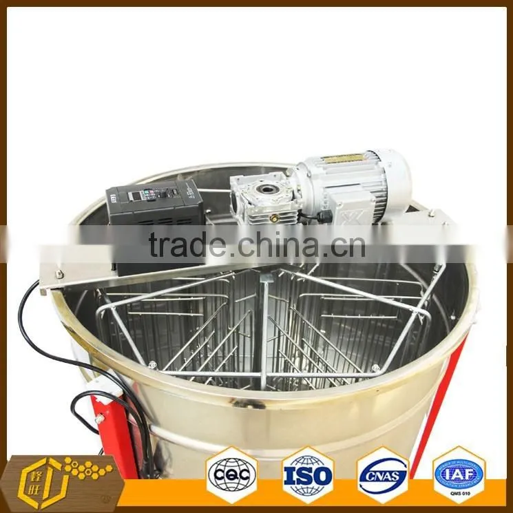 stainless steel 6 Frames Automatic Reversible Honey Extractor for beekeeping