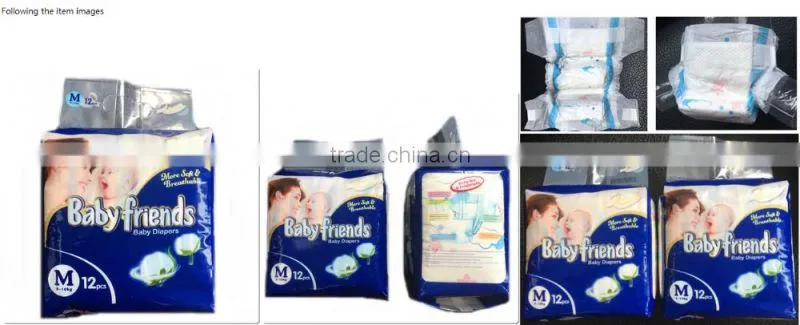 China Hot Sell Baby Products Quanzhou Factory Cheap Disposable Baby Diapers