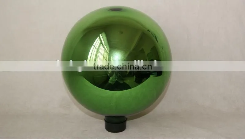 25cm green hand blown glass ball ,hot