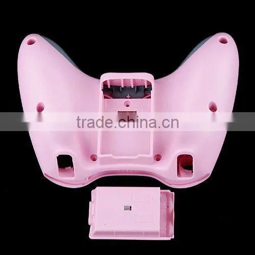 Pink Wireless Controller Full Shell Case for XBOX 360