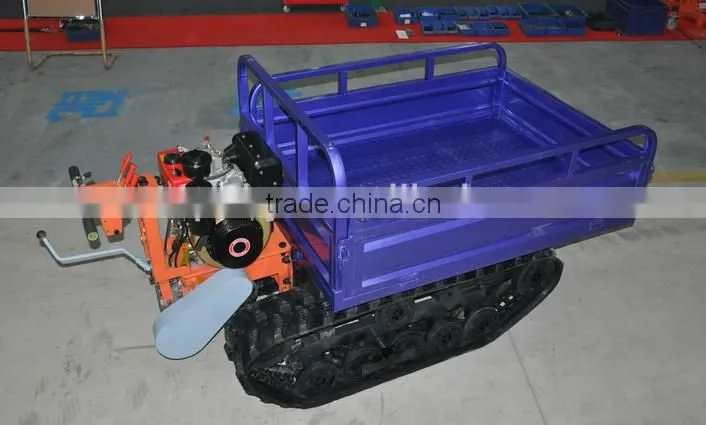 800kg Loads 250mm track 11HP Diesel Mini Transporter / Garden Transporter