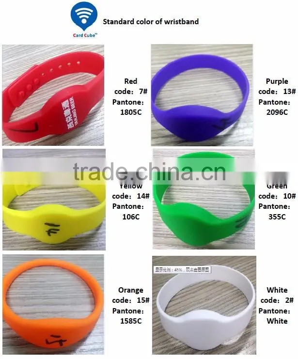Ring Bracelet NFC NTAG213 Silicone Wristband for Lockers and Consume goods