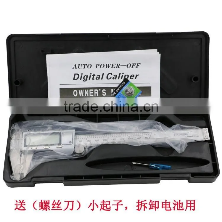 High Quality Electronic Digital Caliper Inch/Metric/Fractions Conversion 0-6 Inch/150 mm Stainless Steel Body