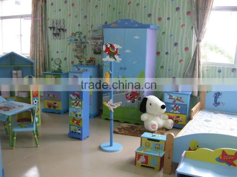 Children furniture girls bed boys bed Wooden kid princess bed bedroom furniture