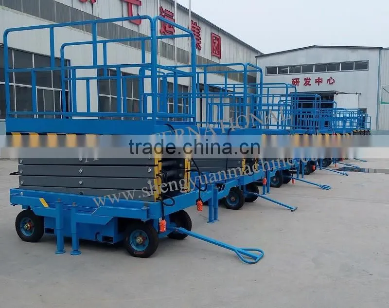 6m Platform Height Movable Hydraulic Scissor Lift Table