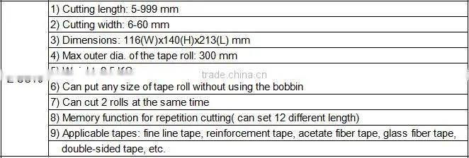 good quality electric automatic adhesive tape cutting machine
