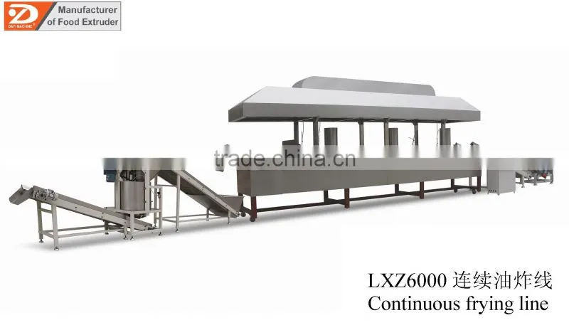 batch continuous snack food pellet cheetos doritos fryer frying machine