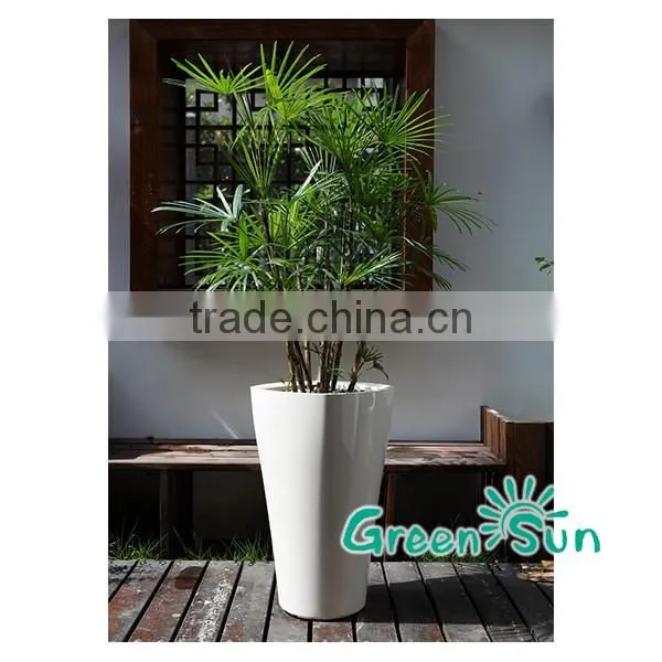 Stackable self watering flower plant pots manufacturers for garden decoration
