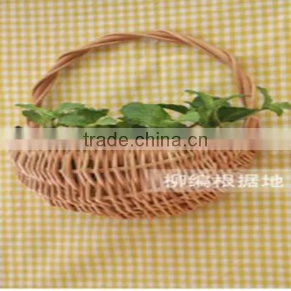 HOT 100%handmade low price handmade decorate flower basket with hanging