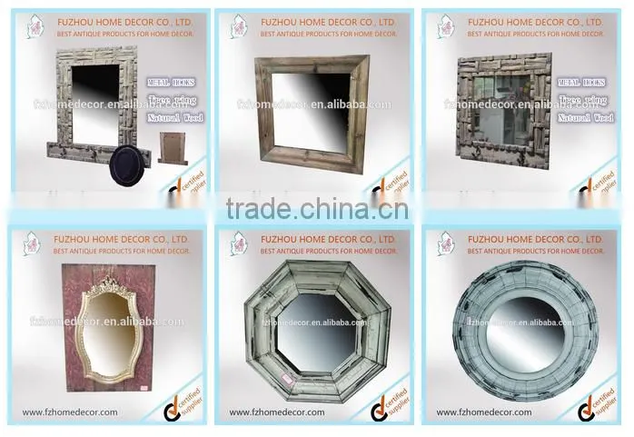 Red framed decorate mirror frame printing mirror frame
