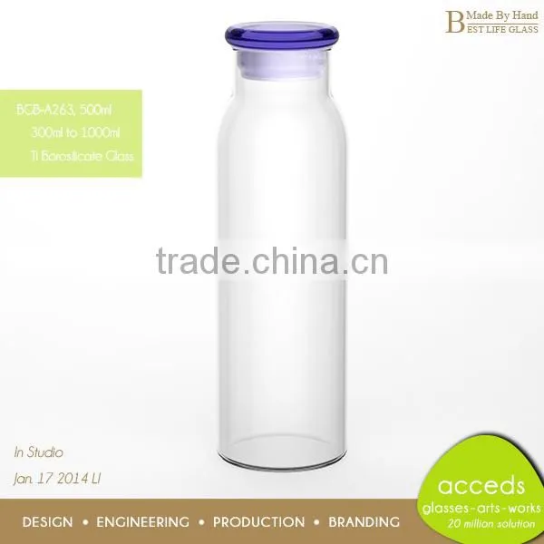 Pyrex Cheap Heat Resistant Sport Bottle / Glass Bottle
