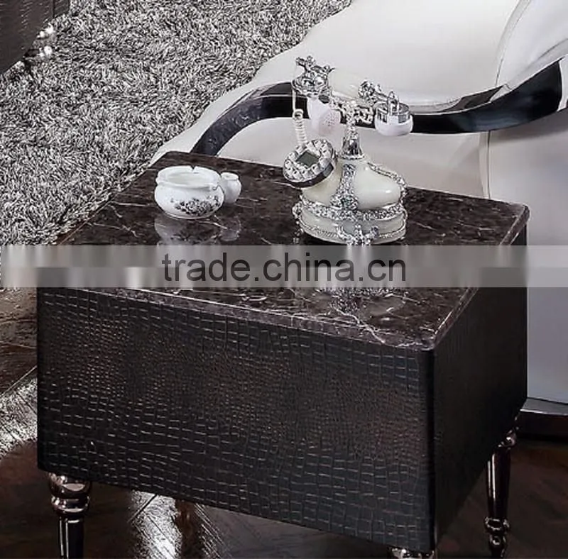 high quality stainless steel legs MDF storage cabinets corner tables for living room furniture