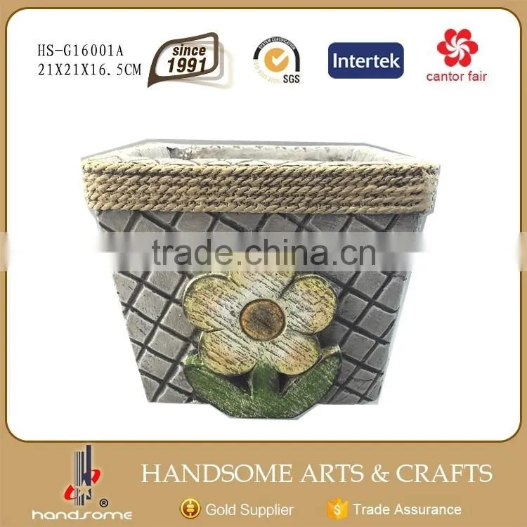 Garden Decoration Flower Plant Pot Garden Square Pots