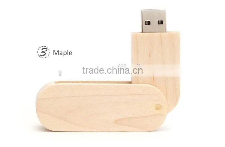 Newest present wooden box bulk general u-disk pen usb flash drive