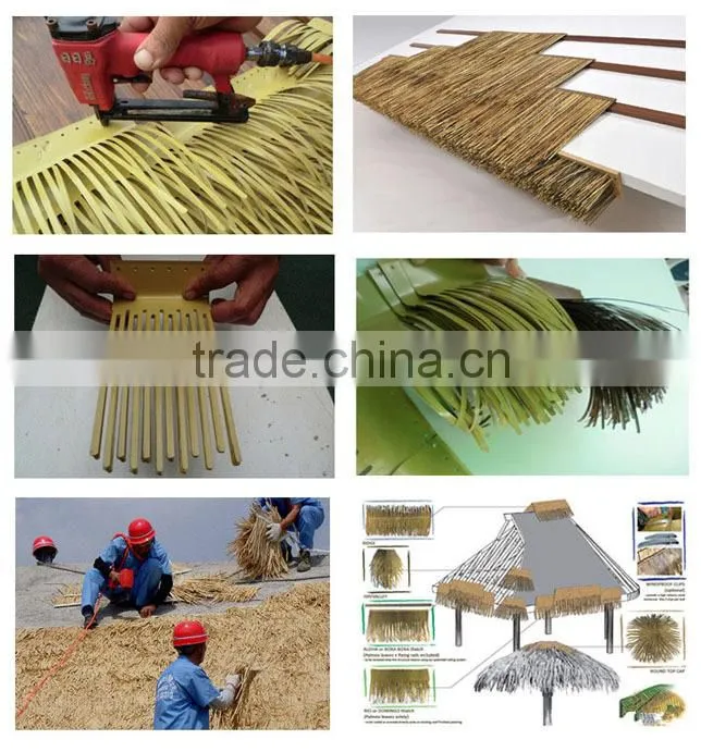 synthetic thatch roof ,waterproof decorative thatch