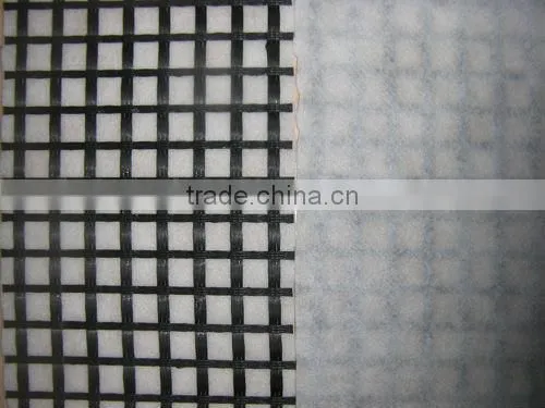 Fiberglass geogrid composite geotextile