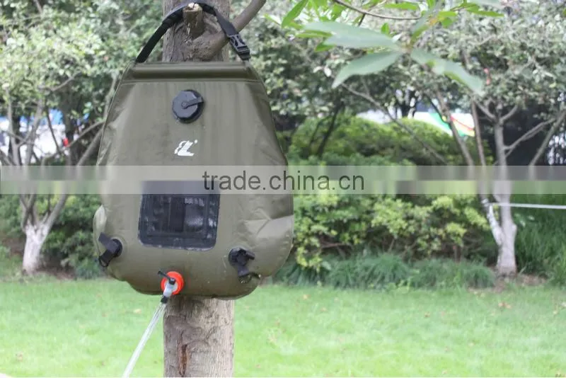 Outdoor Olive Foldable Camping Shower C1021-12
