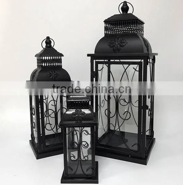 Set of 3 decoration metal candle lantern