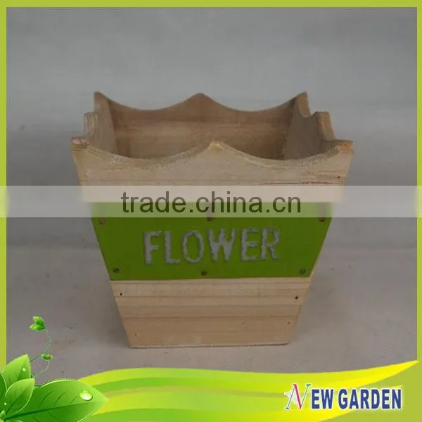 Wooden Decoration basket, Gardeing Colorful Wood Easter Basket