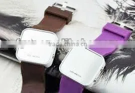 new mirror fashion silicone LED watch