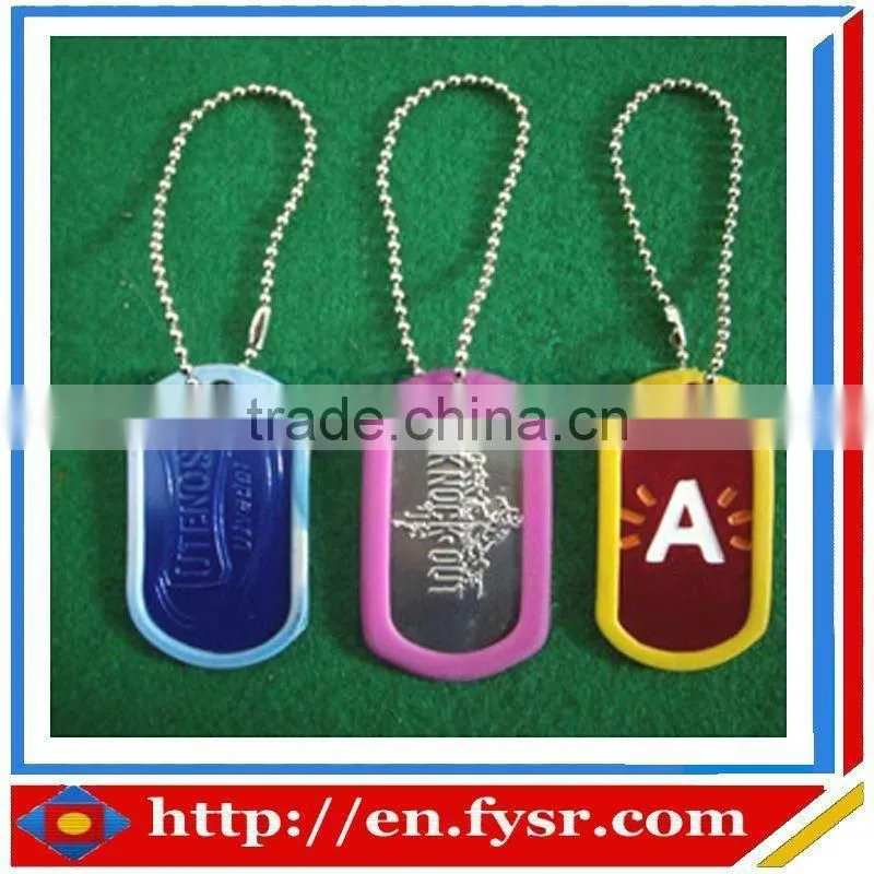 2013 customed silicone dog tag