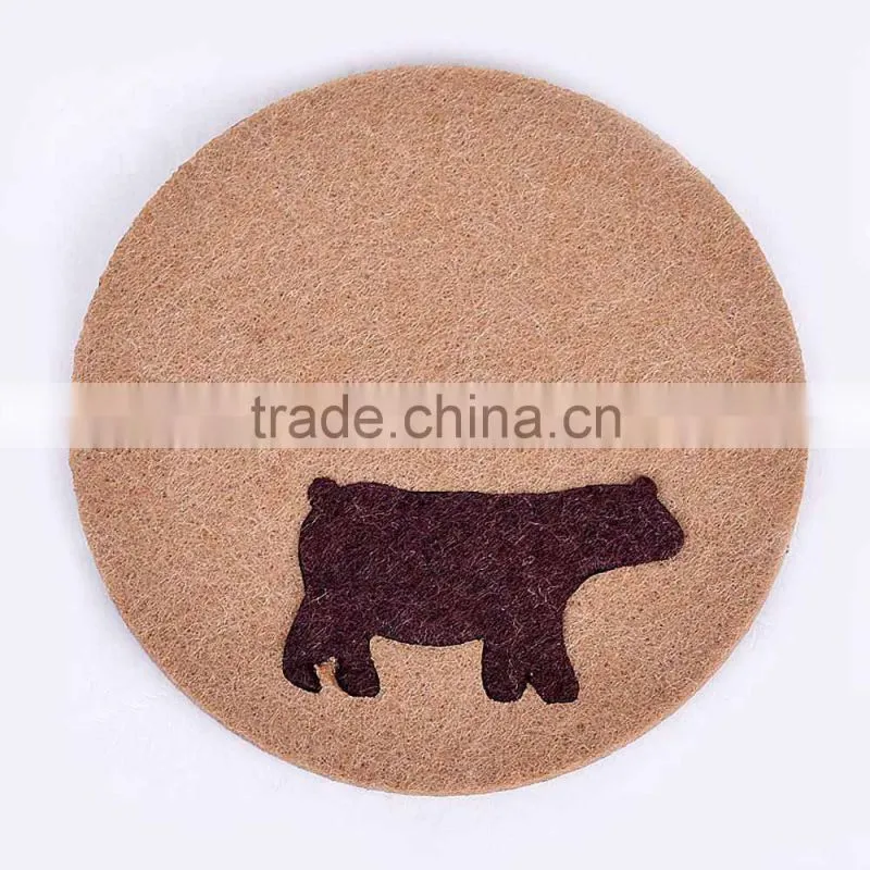 cat shaped cup coaster
